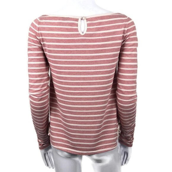 Anthro Postmark Greta Striped L/S Tee Small - Picture 3 of 5